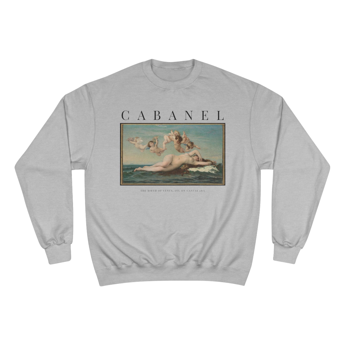 wearable art sweatshirt by whitney baldwin int he color gray