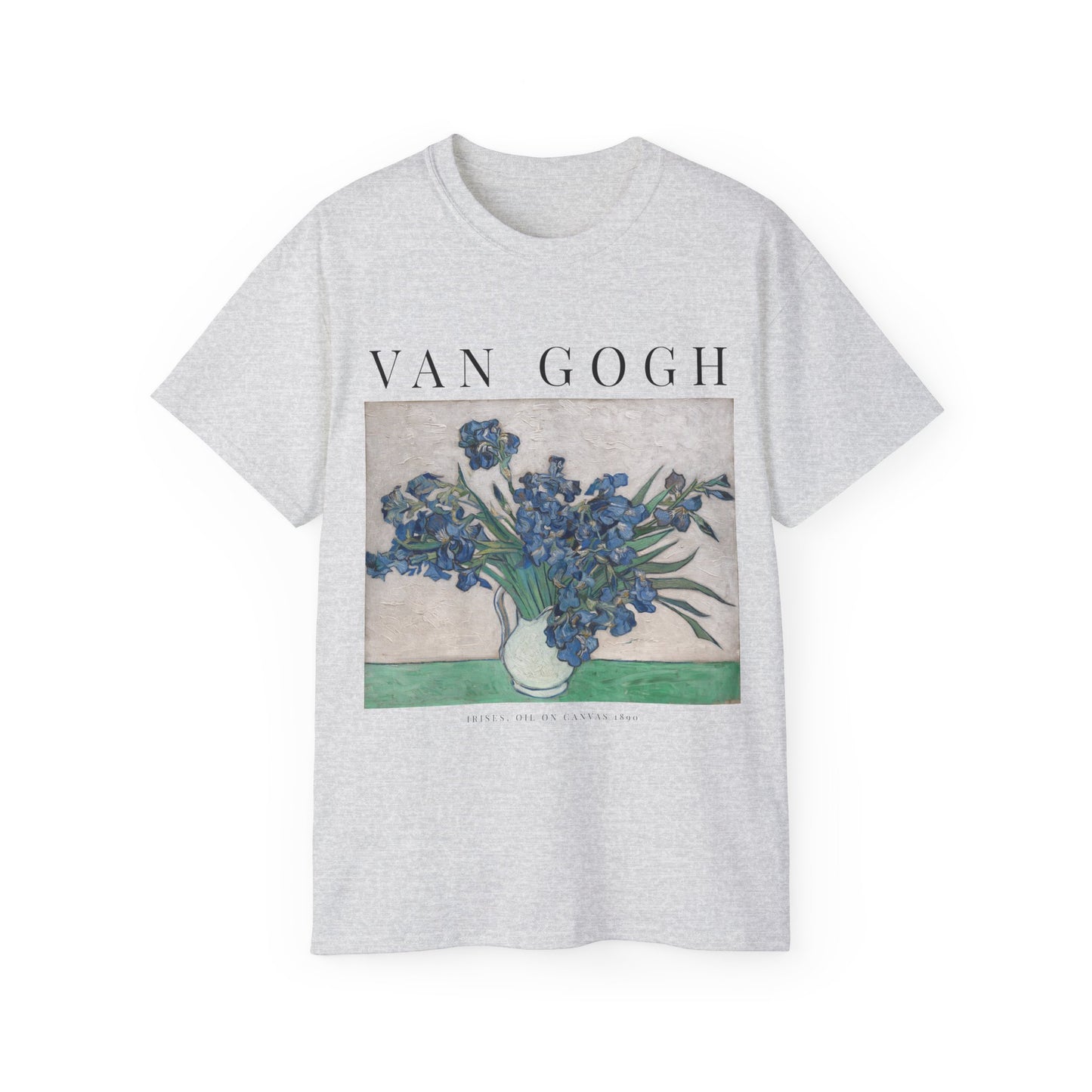 Vinvent Van Gogh Irises t shirt in the color ash