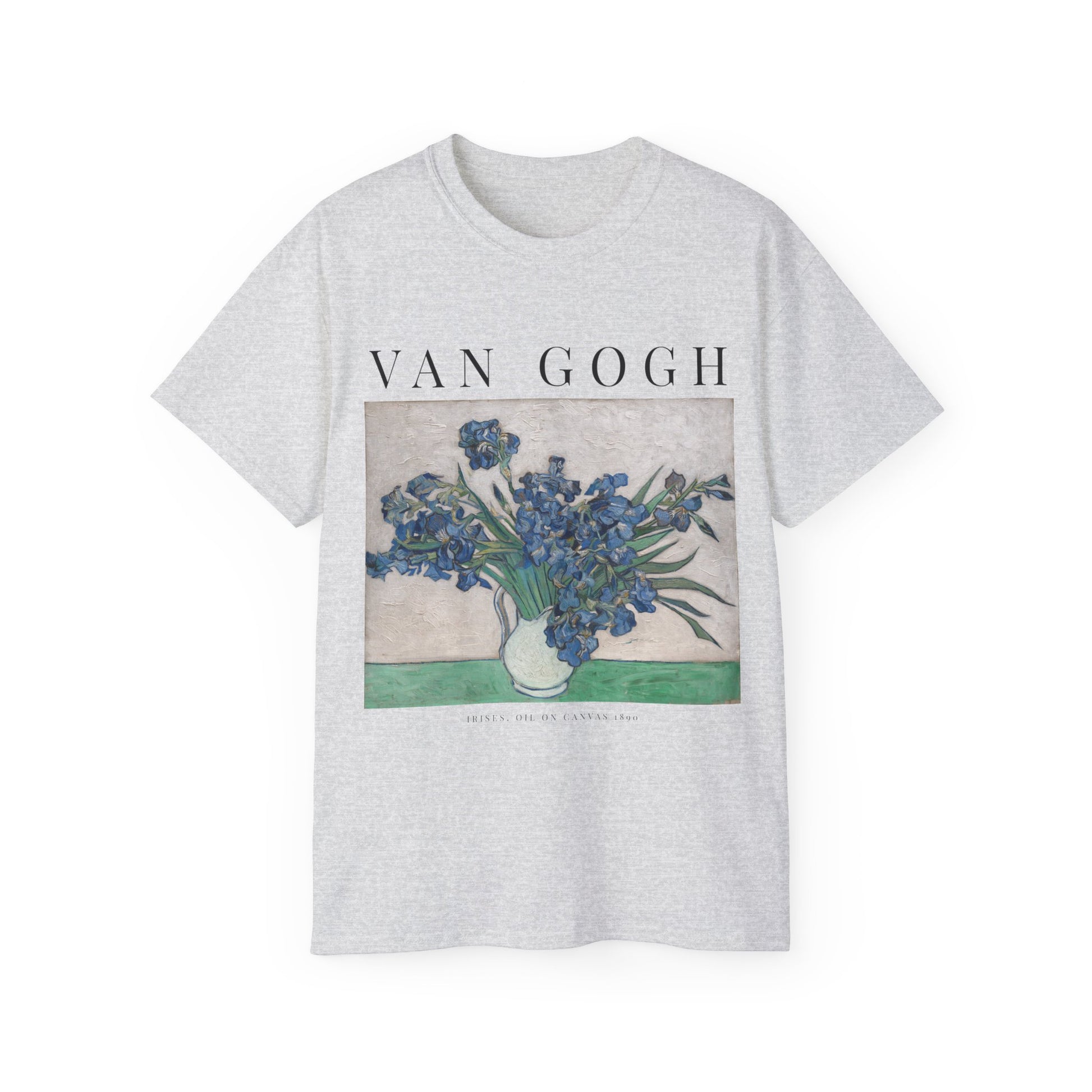 Vinvent Van Gogh Irises t shirt in the color ash