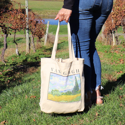 Vincent Van Gogh Wheat Field With Cypresses Eco Tote Bag
