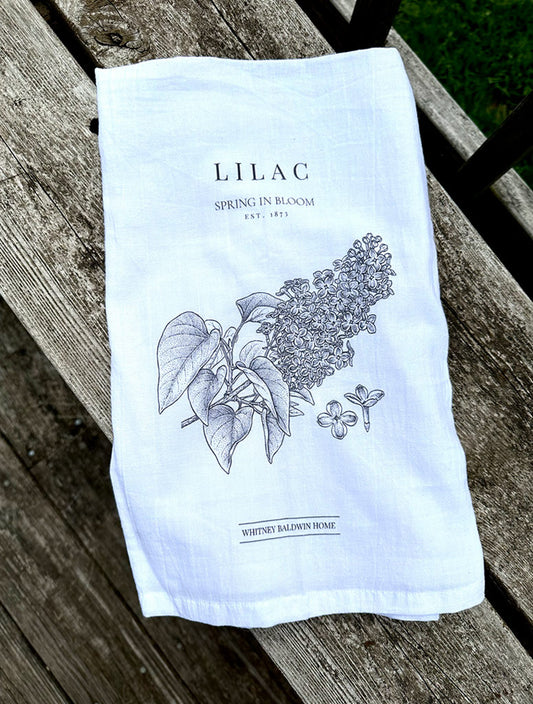 Spring In Bloom Lilac Tea Towel