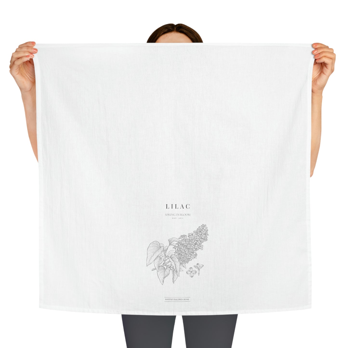 Spring In Bloom Lilac Tea Towel