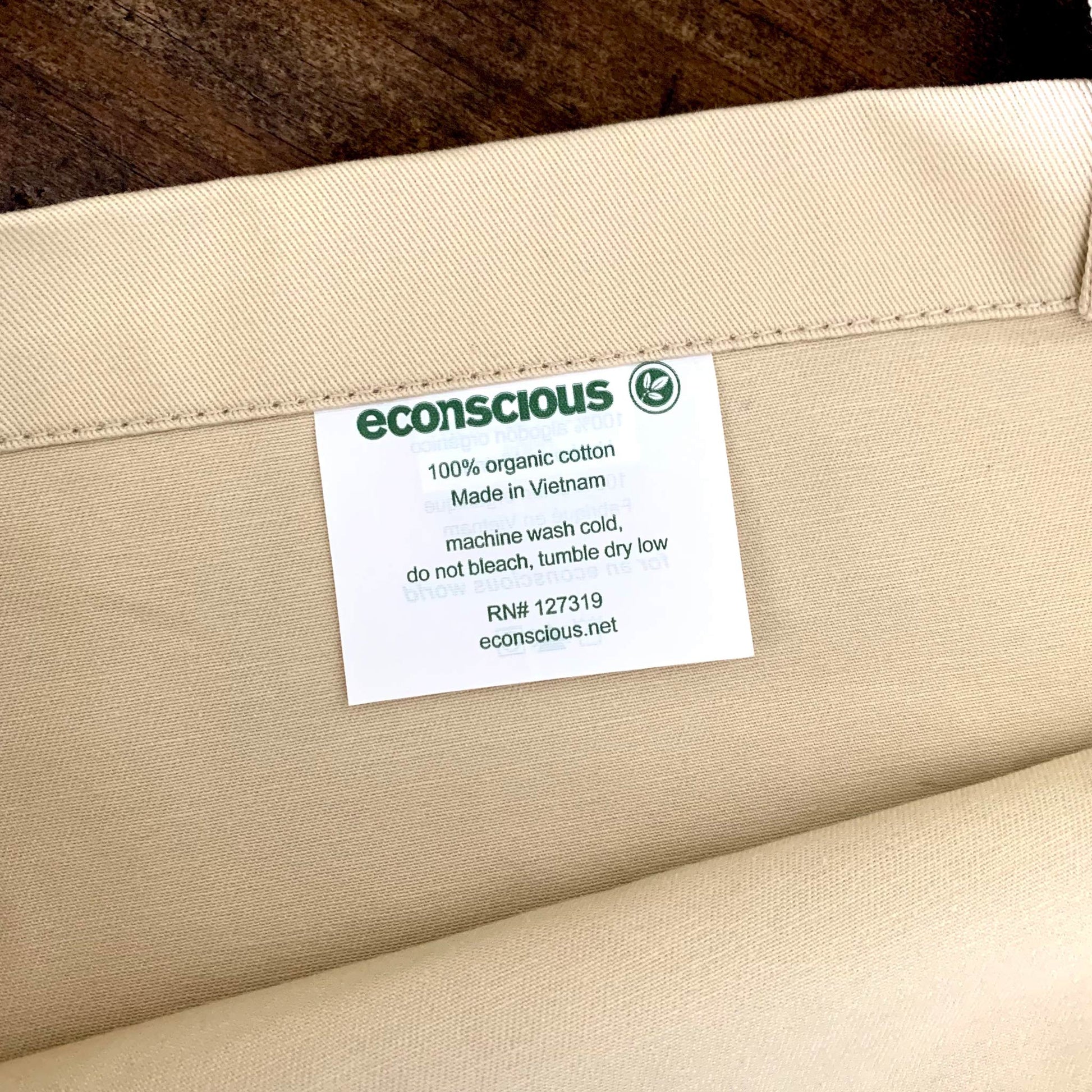 econscious 100 percent organic cotton market tote bag