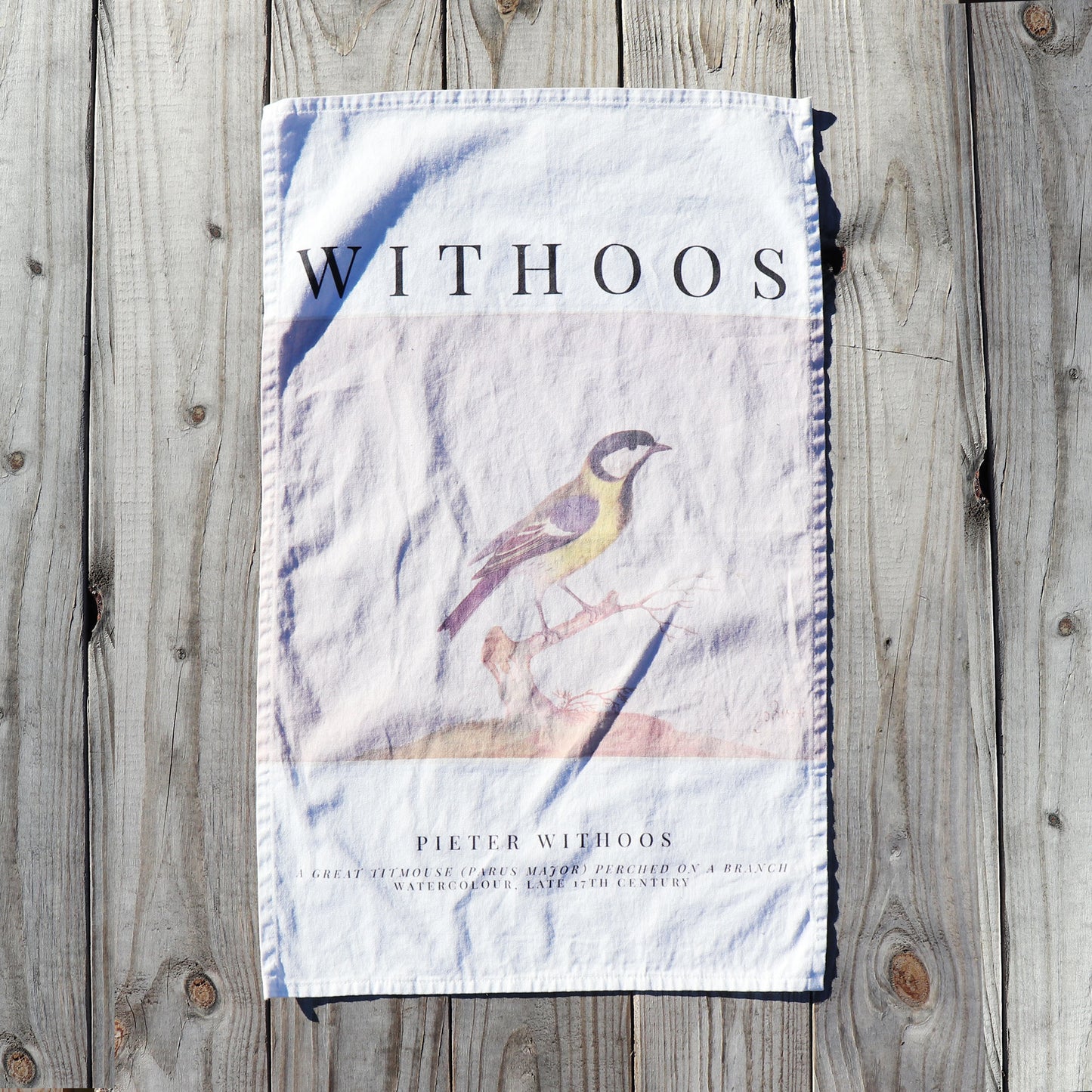 Pieter Withoos Titmouse Kitchen Towel